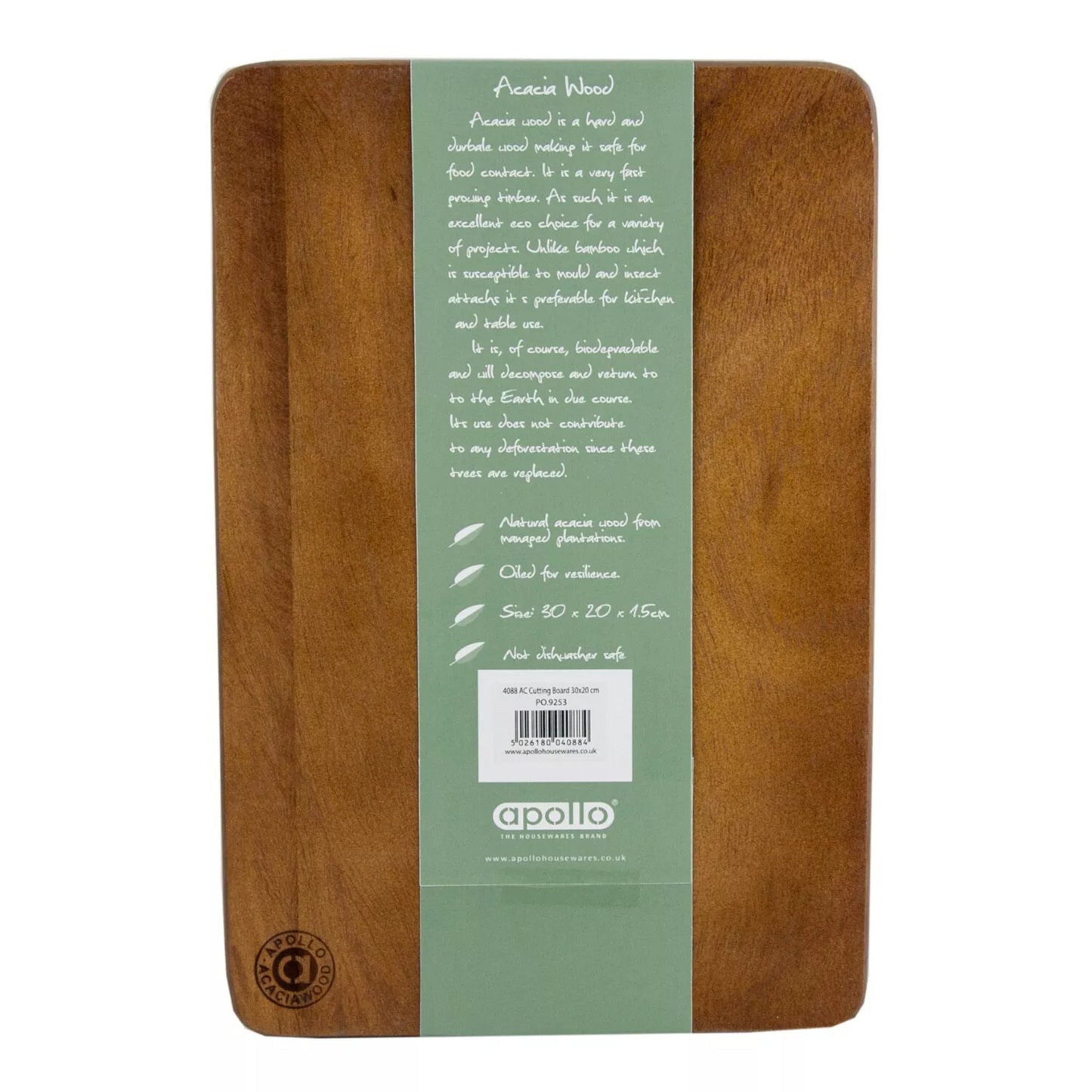 Acacia Wood Medium Chopping Board 30 x 20cm