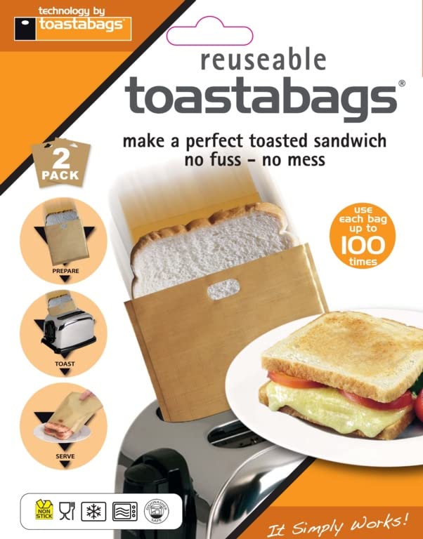 Toasting Bags - Reusable 100 times - 2 Bags