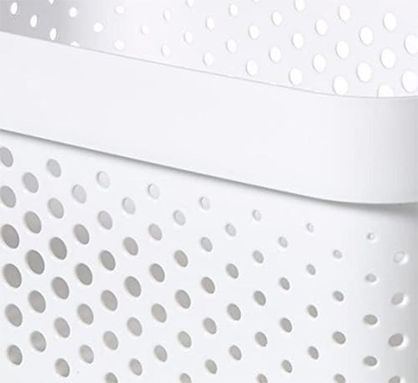 Curver Infinity Dots Small Storage Basket 4.5 Litre - White