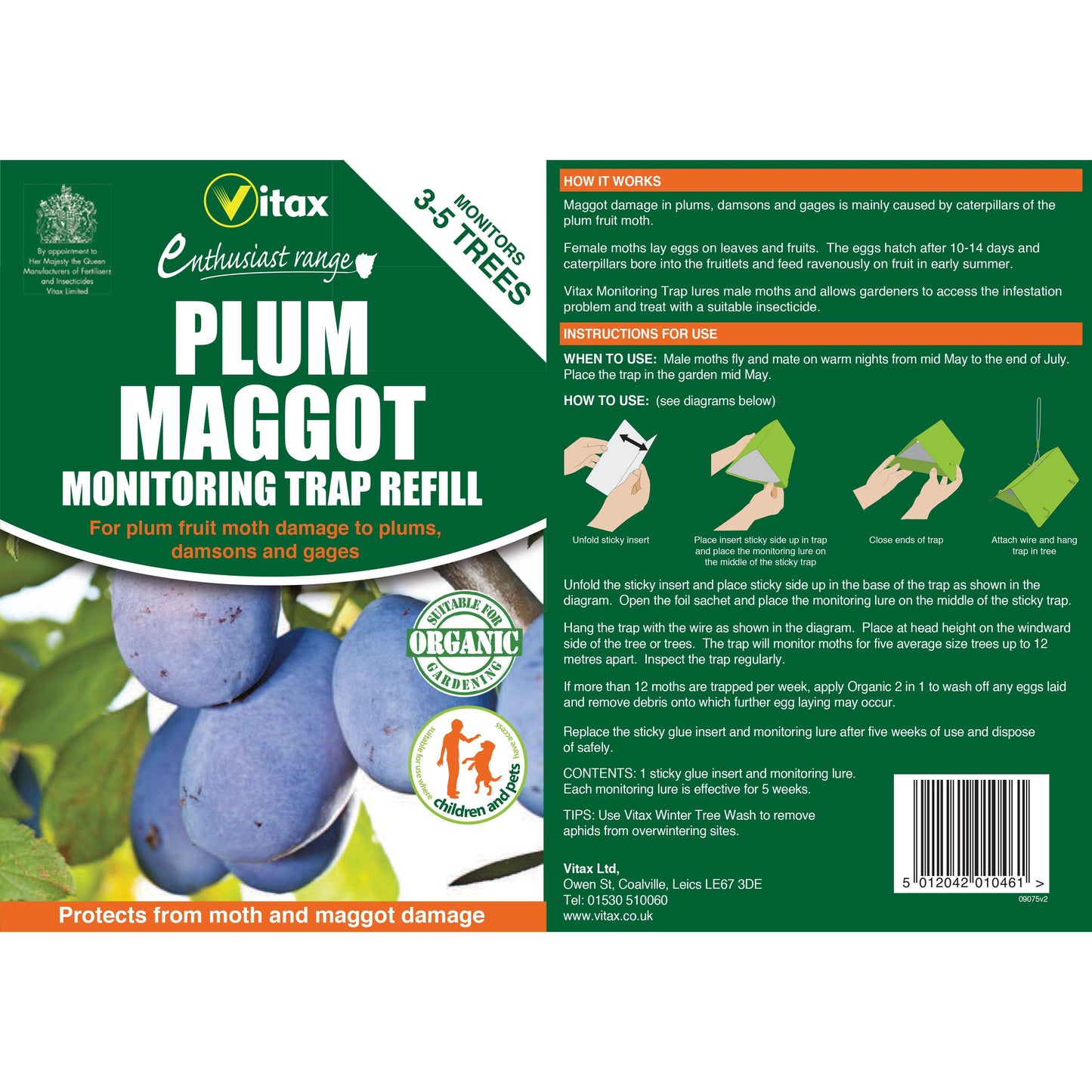 Vitax Plum Maggot Monitoring Trap REFILL