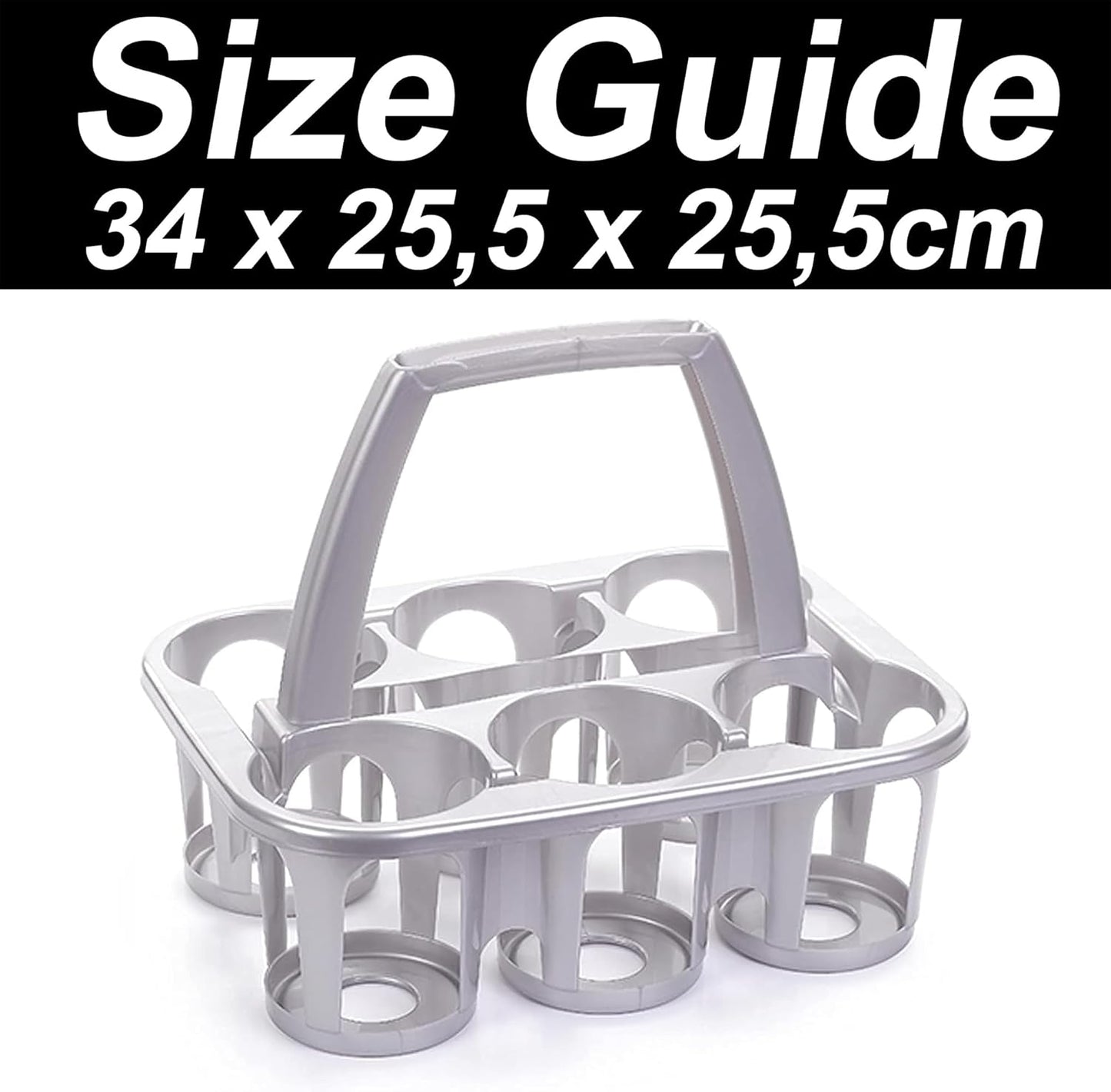 Plastic Milk Bottle Holder - Milkshake Carrier - Glass Collecting Crate