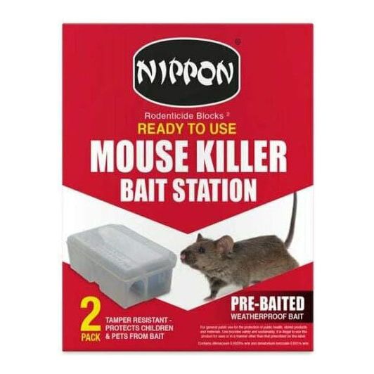 Nippon Ready To Use Mouse Killer Bait Station 2 Pack