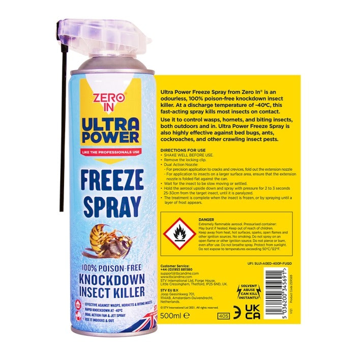 Zero In Ultra Power Freeze Spray Insect Killer ZER569 - 500ml
