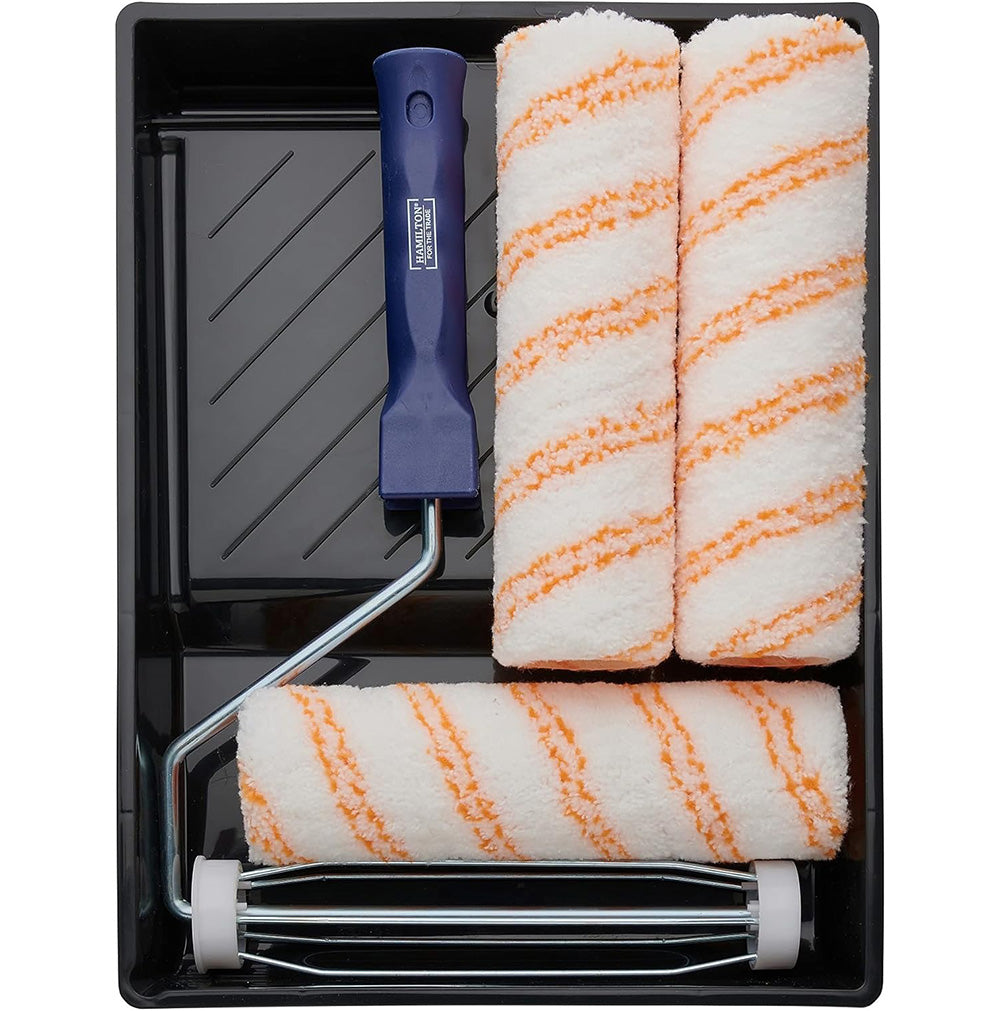 Hamilton 9" Medium Pile Paint Roller Set - 5 Piece