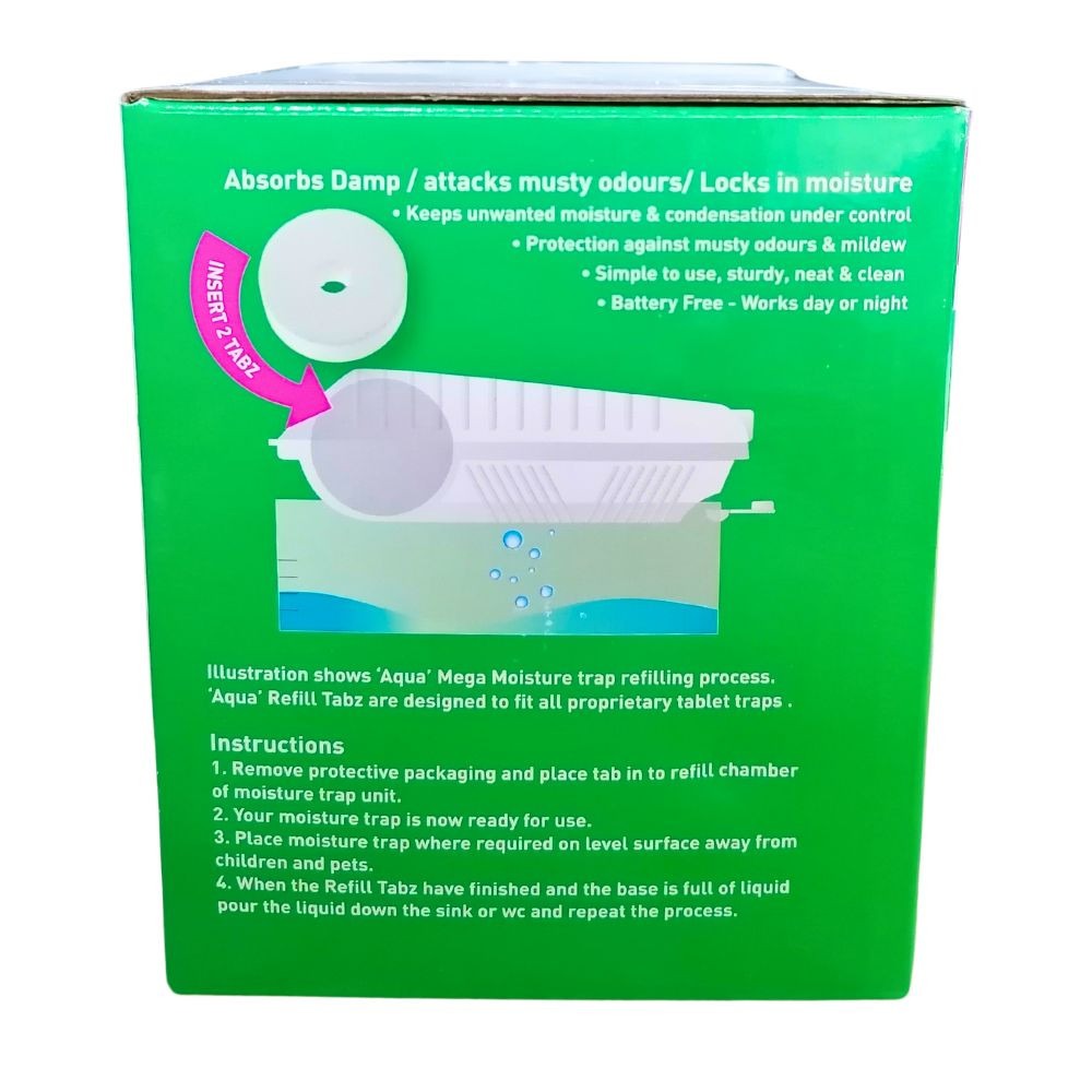 Kontrol Moisture Trap Refill Tabs For Mega Moisture Trap and Aqua Trap - Fresh Linen Scent - 2 x 400g