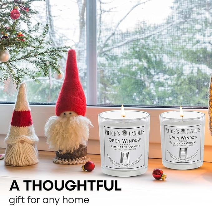Price's Glass Candle - Open Window