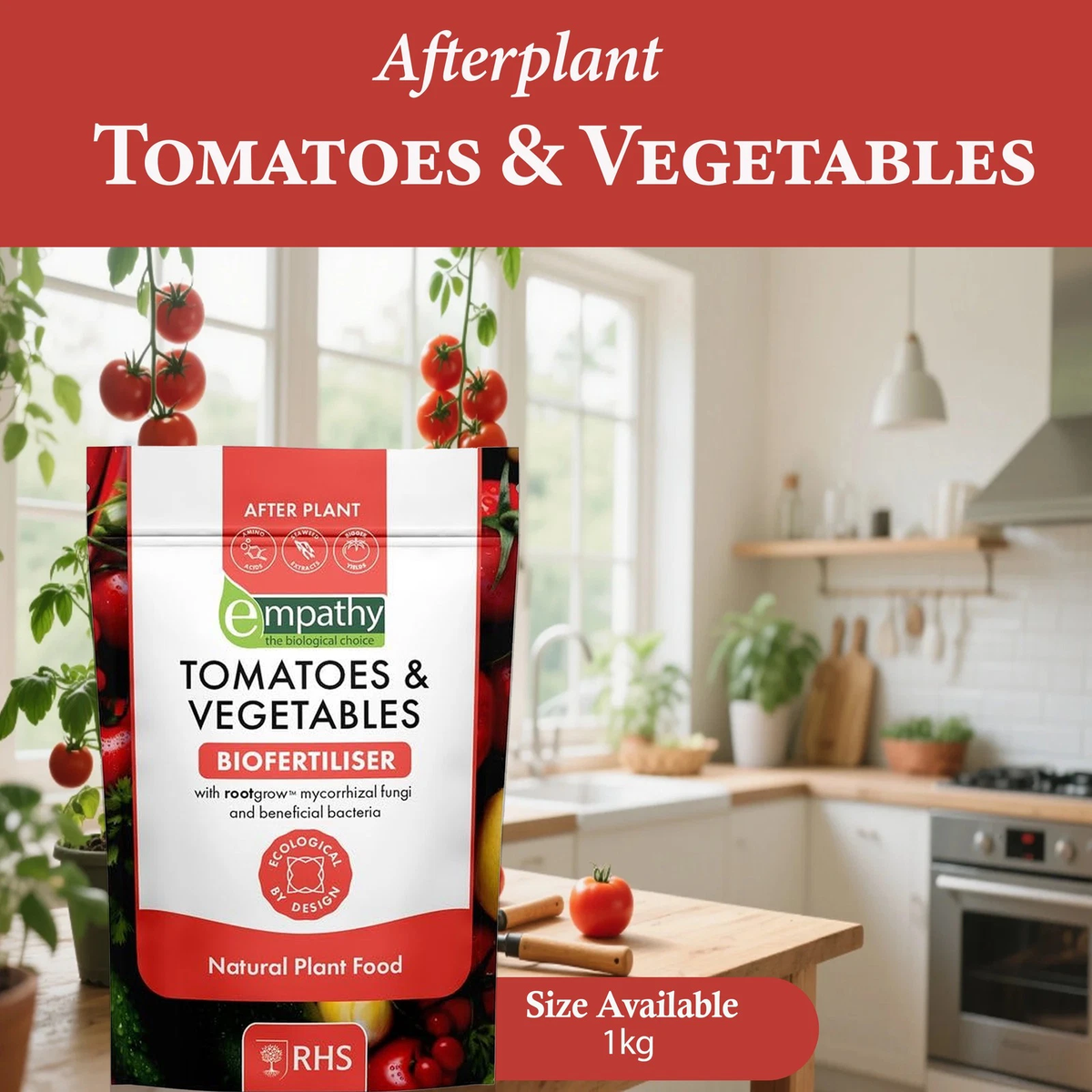 Empathy Afterplant Tomatoes & Vegetable Biofertilizer Natural Plant Food 1Kg