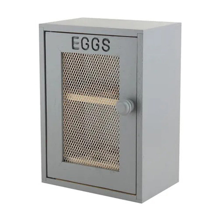 Apollo Rubberwood Egg Cabinet for 12 Eggs - Charcoal