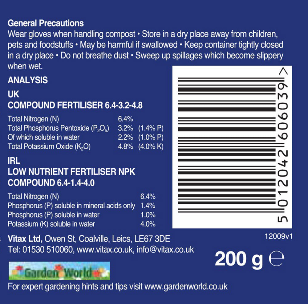 Vitax Stay Wet Plus - Water Absorber Crystals - 200g