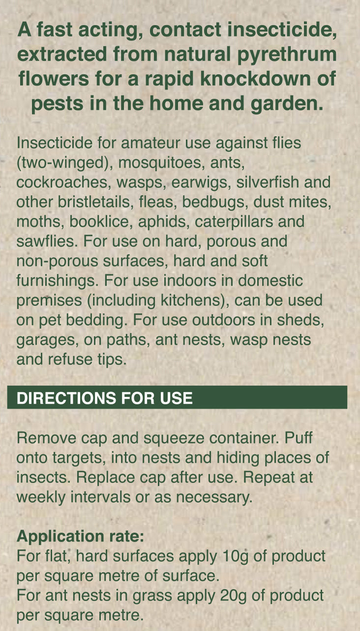 Vitax Py Powder 175g - Versatile Insect Killer