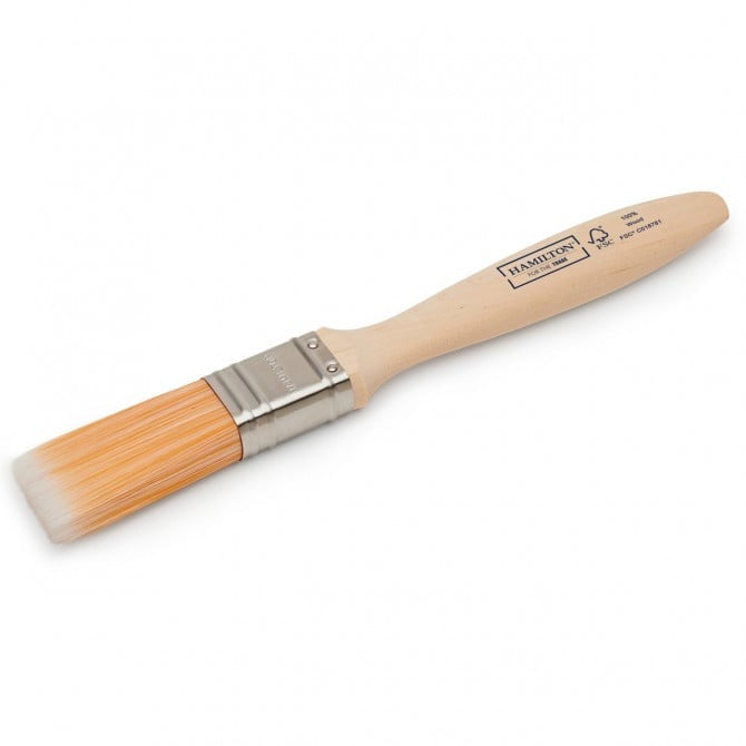Hamilton 1" Fine Tip Flat Paint Brush