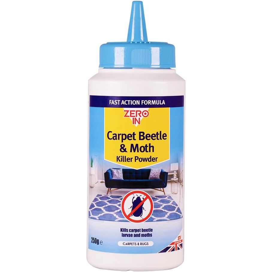 Zero In Carpet Beetle & Moth Killer Powder 250g ZER986