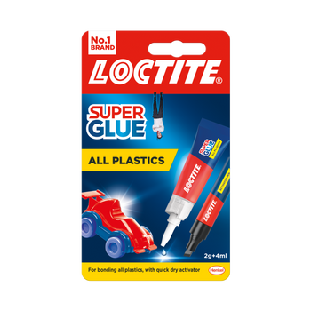 Loctite All Plastics Super Glue 2g + Activator Pen 4g