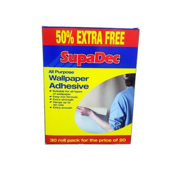 SupaDec All Purpose Wallpaper Adhesive Hangs Up To 30 Rolls