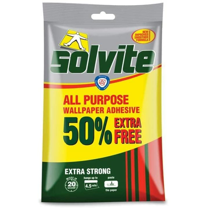 Solvite All Purpose Wallpaper Adhesive 4.5 Rolls