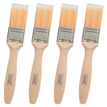 Hamilton Fine Tip Flat Paint Brushes - 4 Pack