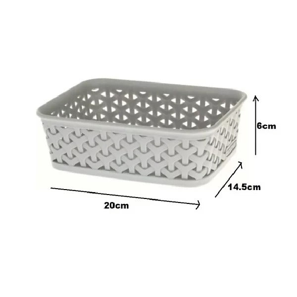 Curver Rattan Storage Basket A6 - Grey