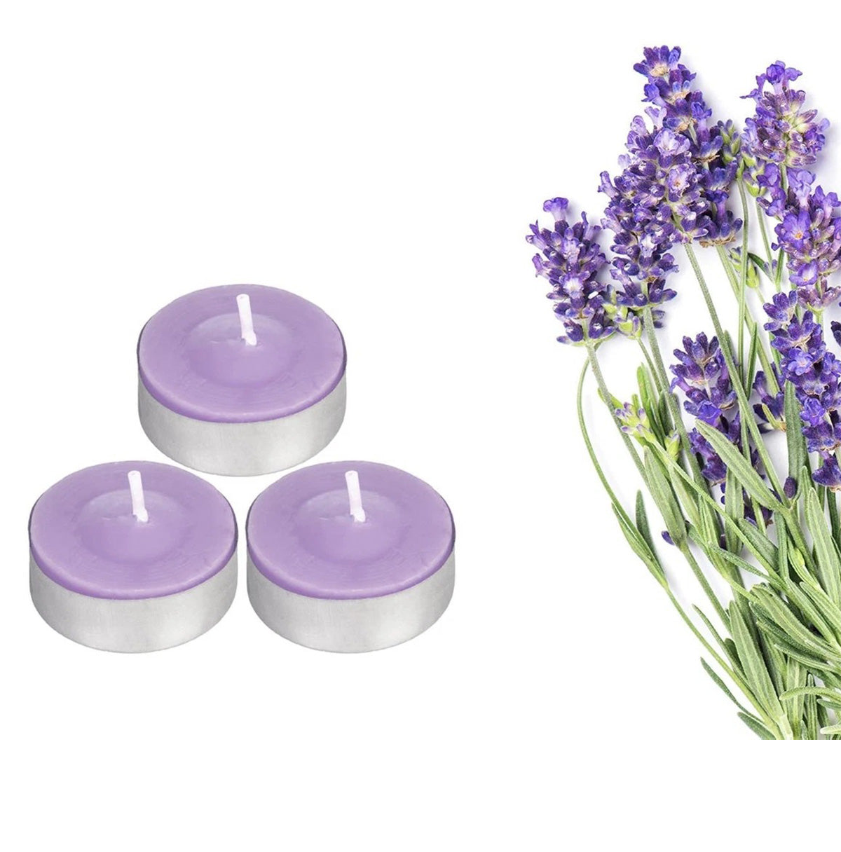 Scented Tea Lights Candles Pack of 25 - Lavender