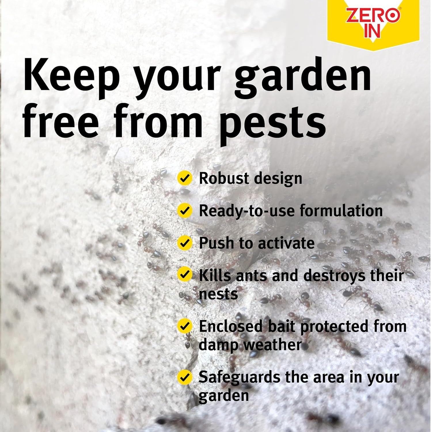 Zero In Outdoor Use Ant Bait Stations - 2 Pack 