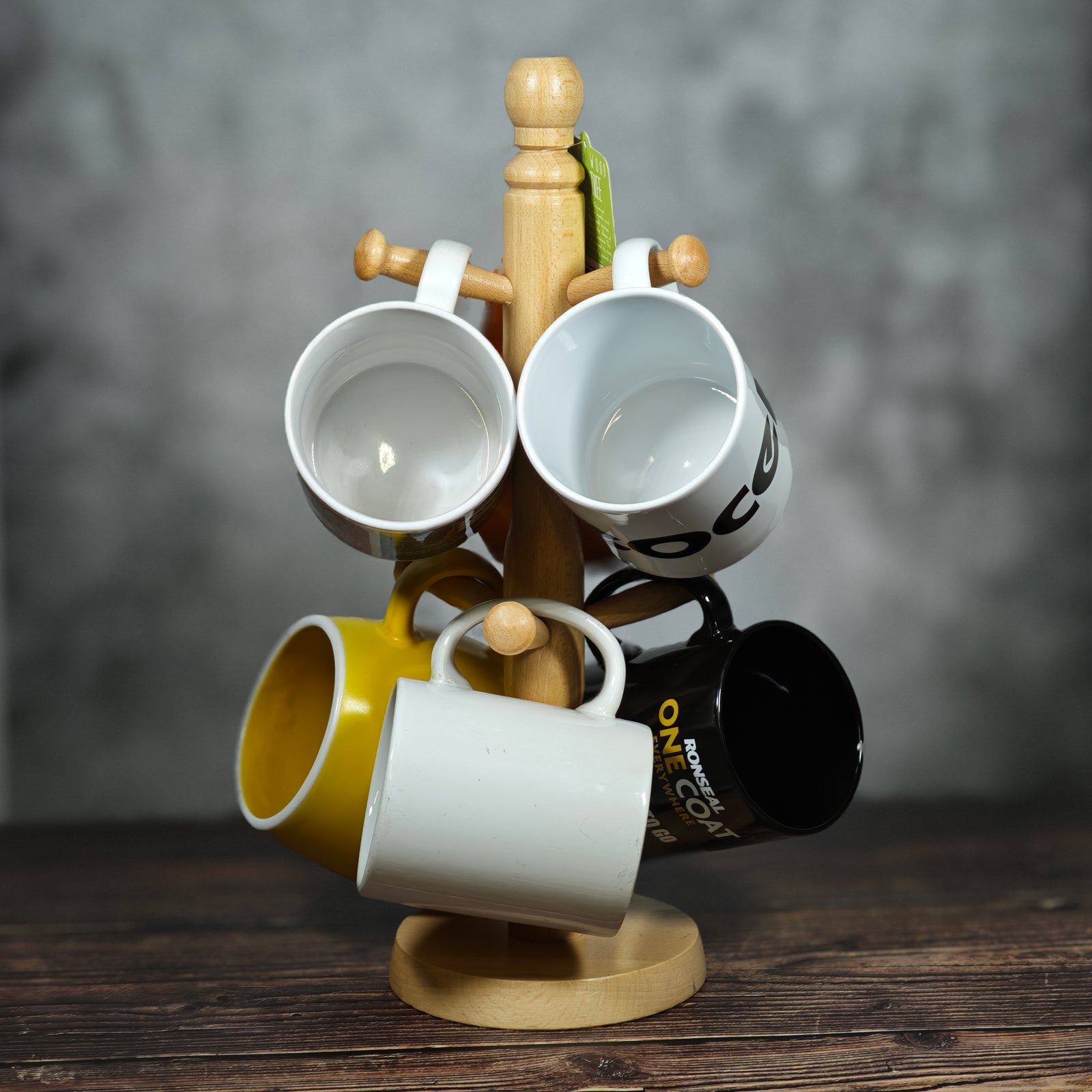 Apollo Beech Wood Mug Tree - Natural