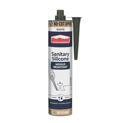 UniBond Sanitary Silicone Sealant Cartridge 280ml - White 