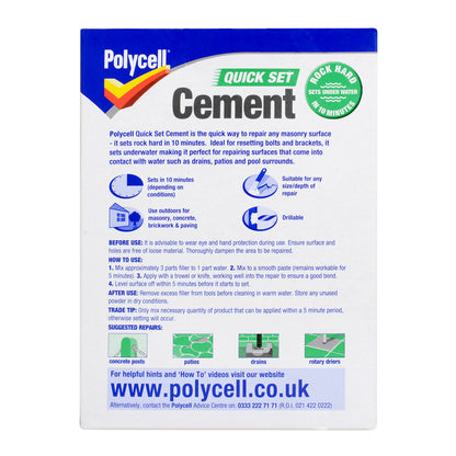 Polycell Quick Set Cement - 2kg
