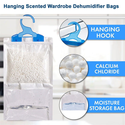 151 Scented Hanging Wardrobe Dehumidifiers - Multi Pack