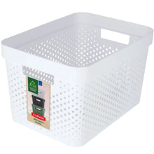 Curver Infinity Dots Large Storage Basket 17 Litre - White