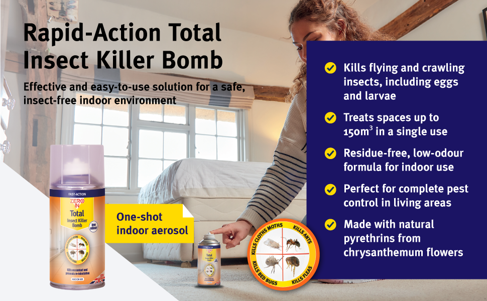 Zero In Total Insect Killer Bomb 150ml