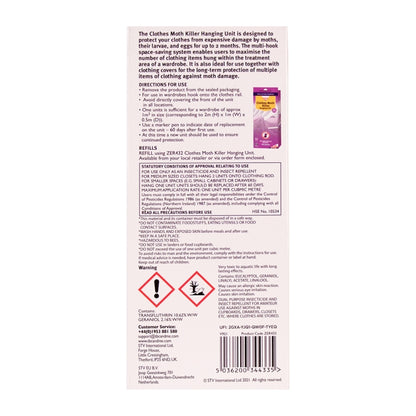 Zero In Clothes Moth Killer Hanging Unit