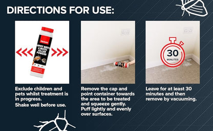 Rentokil Carpet Beetle & Moth Killer Powder 150g