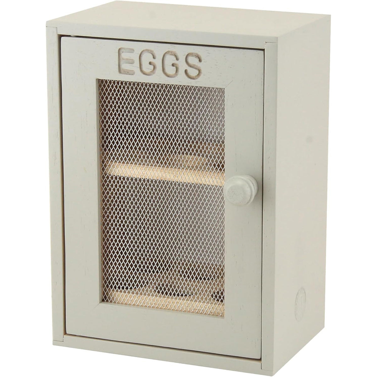 Apollo Rubberwood Egg Cabinet for 12 Eggs - Grey