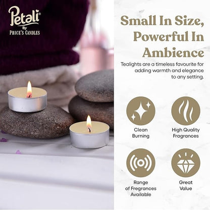 Scented Tea Lights Candles Pack of 25 - Vanilla