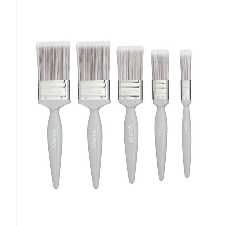 Harris Essentials Walls & Ceilings Paint Brush Set 5 Pack