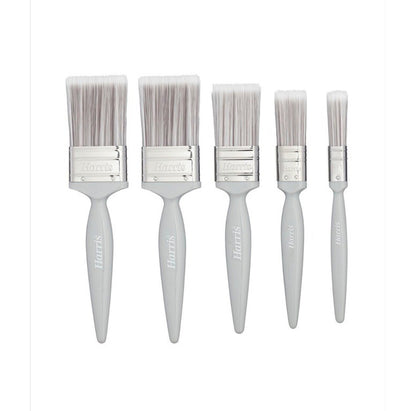 Harris Essentials Walls & Ceilings Paint Brush Set 5 Pack