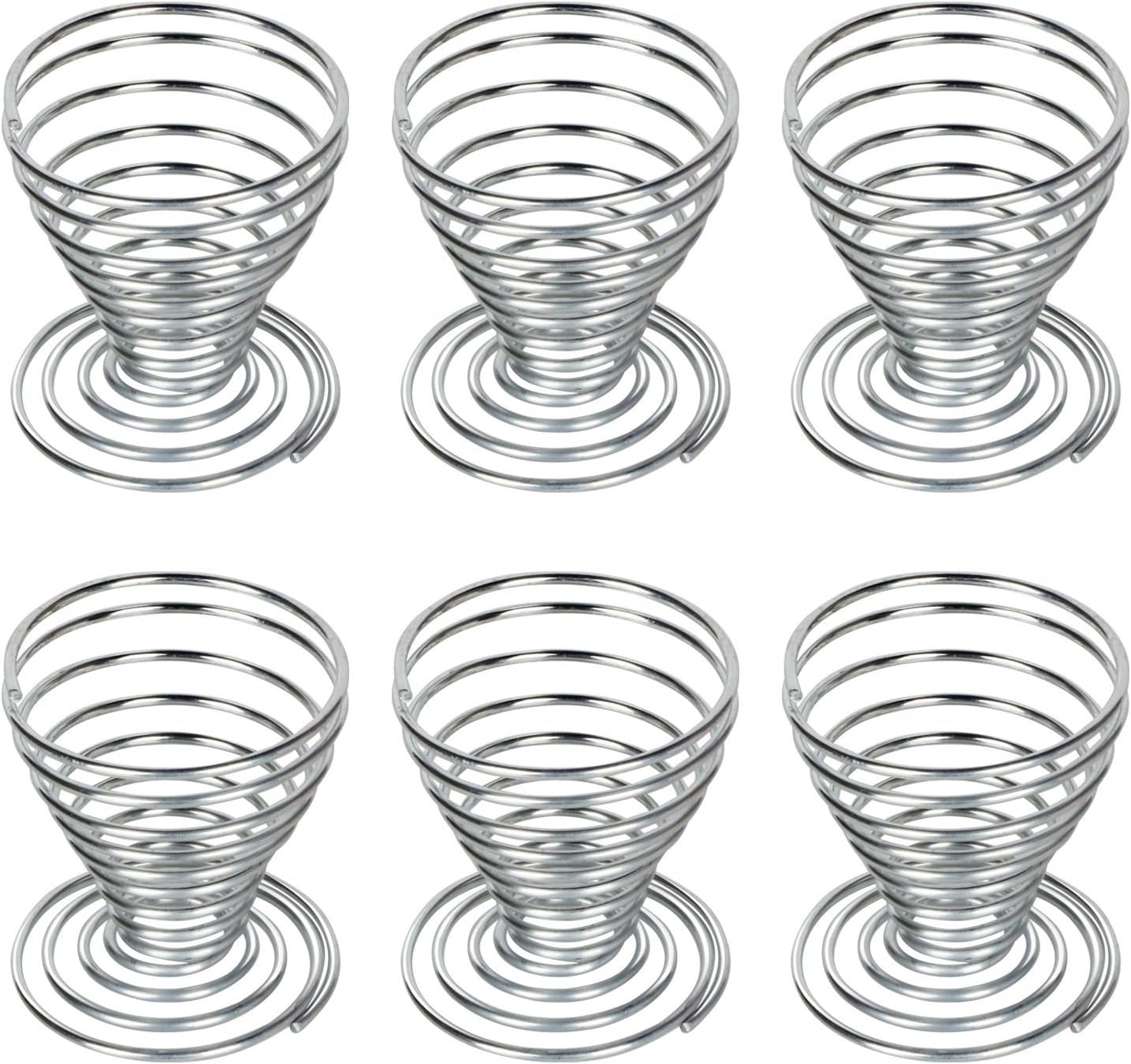 Apollo Chrome Wire Egg Cups 6 Pack