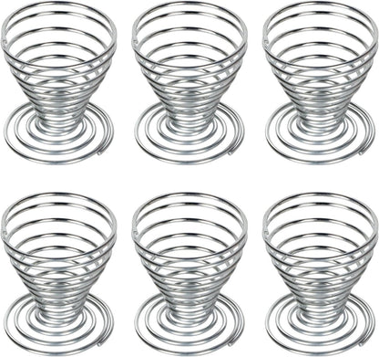 Apollo Chrome Wire Egg Cups 6 Pack