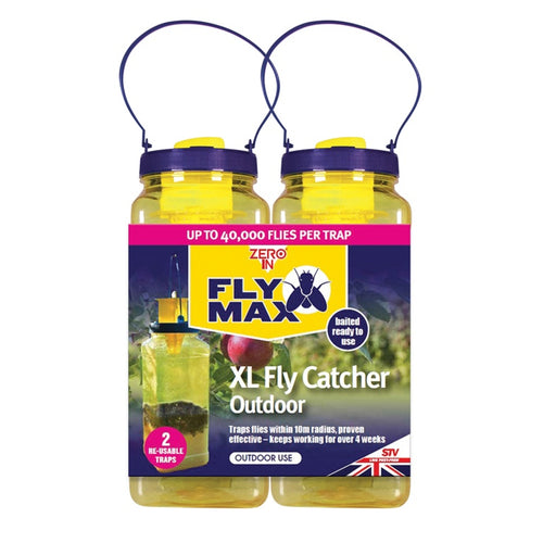 Zero In Fly Max XL Fly Catcher Outdoor Twin Pack (EXTRA LARGE)
