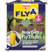 Zero In New Gen Ready Baited Fly Traps - 2 Pack 
