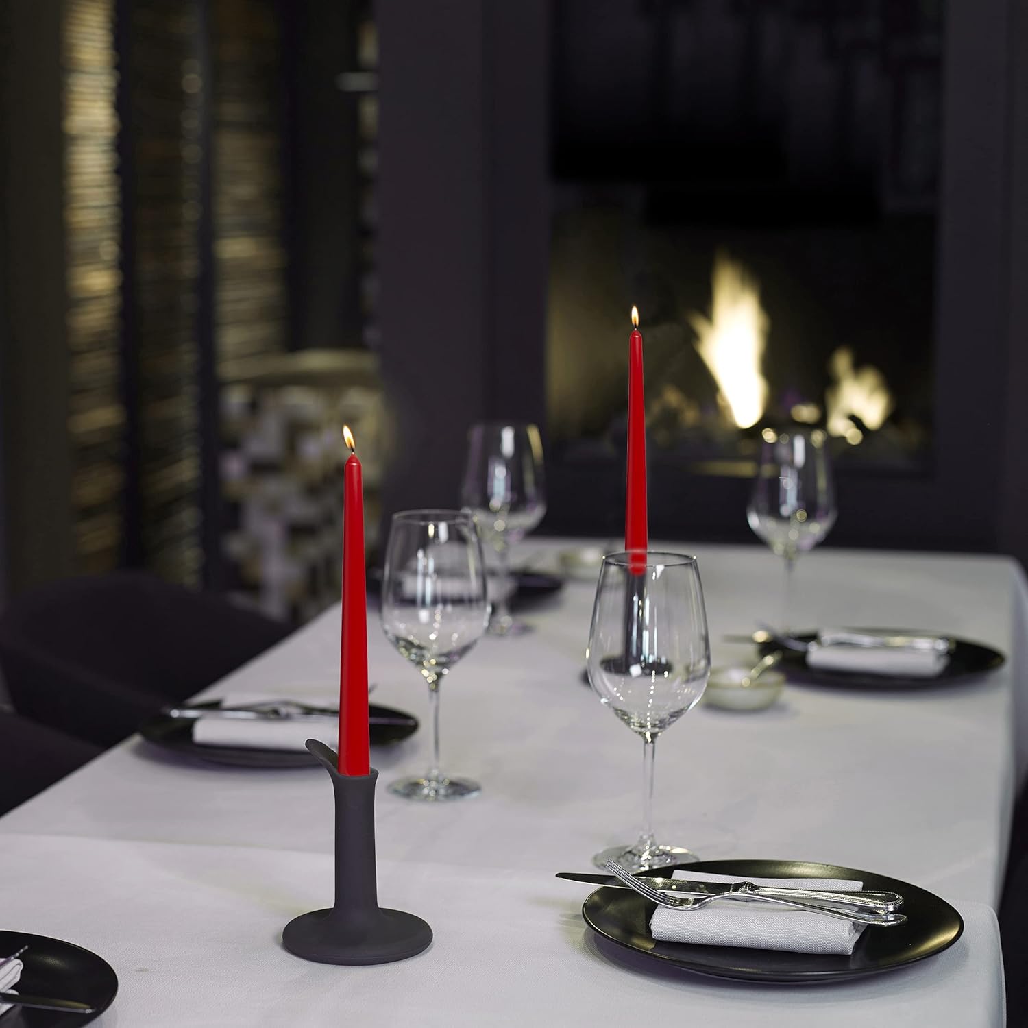 Bolsius Tapered Candles 10 Pack - Red