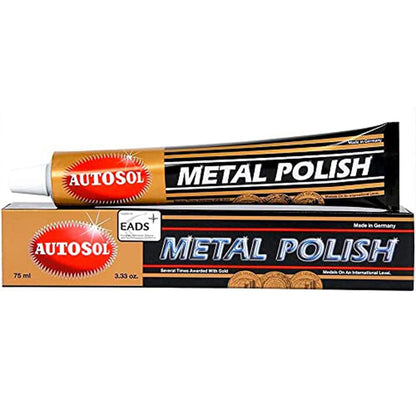 Autosol Brilliant Chrome Aluminium & Metal Polish Tube - 75ml 