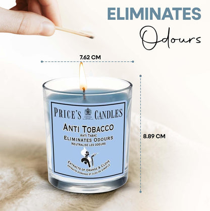 Price's Glass Candle - Anti Tobacco   