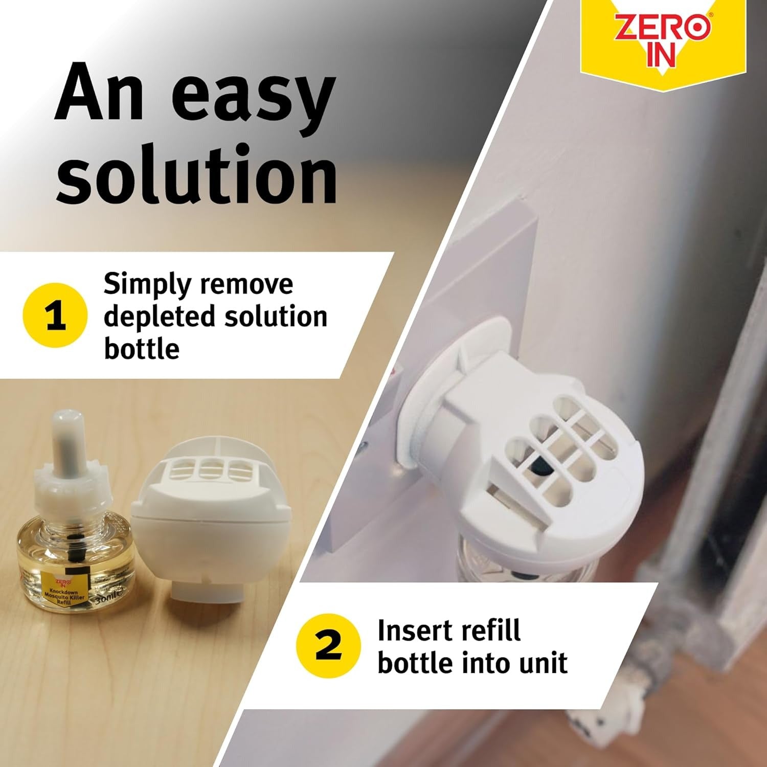 Zero In Knockdown Mosquito Killer Plug In Refill 30ml ZER742