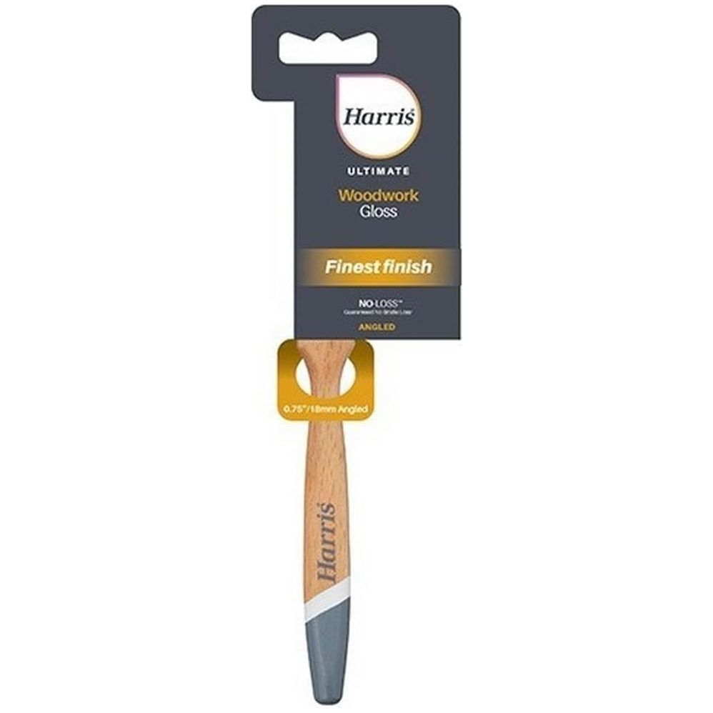 Harris Ultimate Woodwork Gloss Angled Paint Brush 0.75"/18mm
