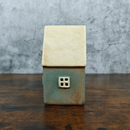 Village Pottery Grey House Tealight Holder