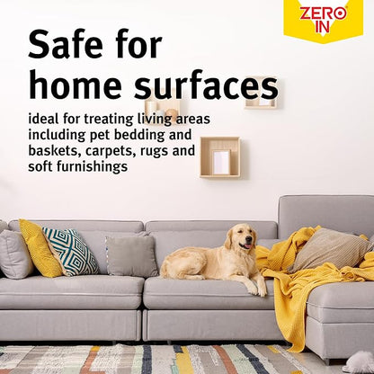 Zero In Home Flea Spray Killer Aerosol 300ml ZER026