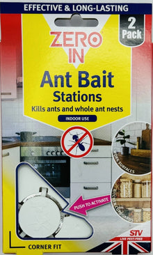 Zero In Corner Fit Ant Bait Stations Twin Pack For Indoor Use ZER965