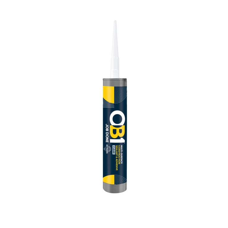 OB1 Construction Grab Adhesive & Sealant Cartridge - Clear 290ml