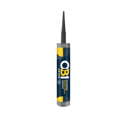 OB1 Construction Grab Adhesive & Sealant Cartridge - Anthracite 290ml
