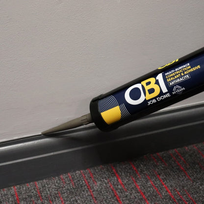 OB1 Construction Grab Adhesive & Sealant Cartridge - Anthracite 290ml